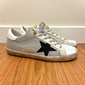 White/Gray Golden Goose Super-Star Shoes